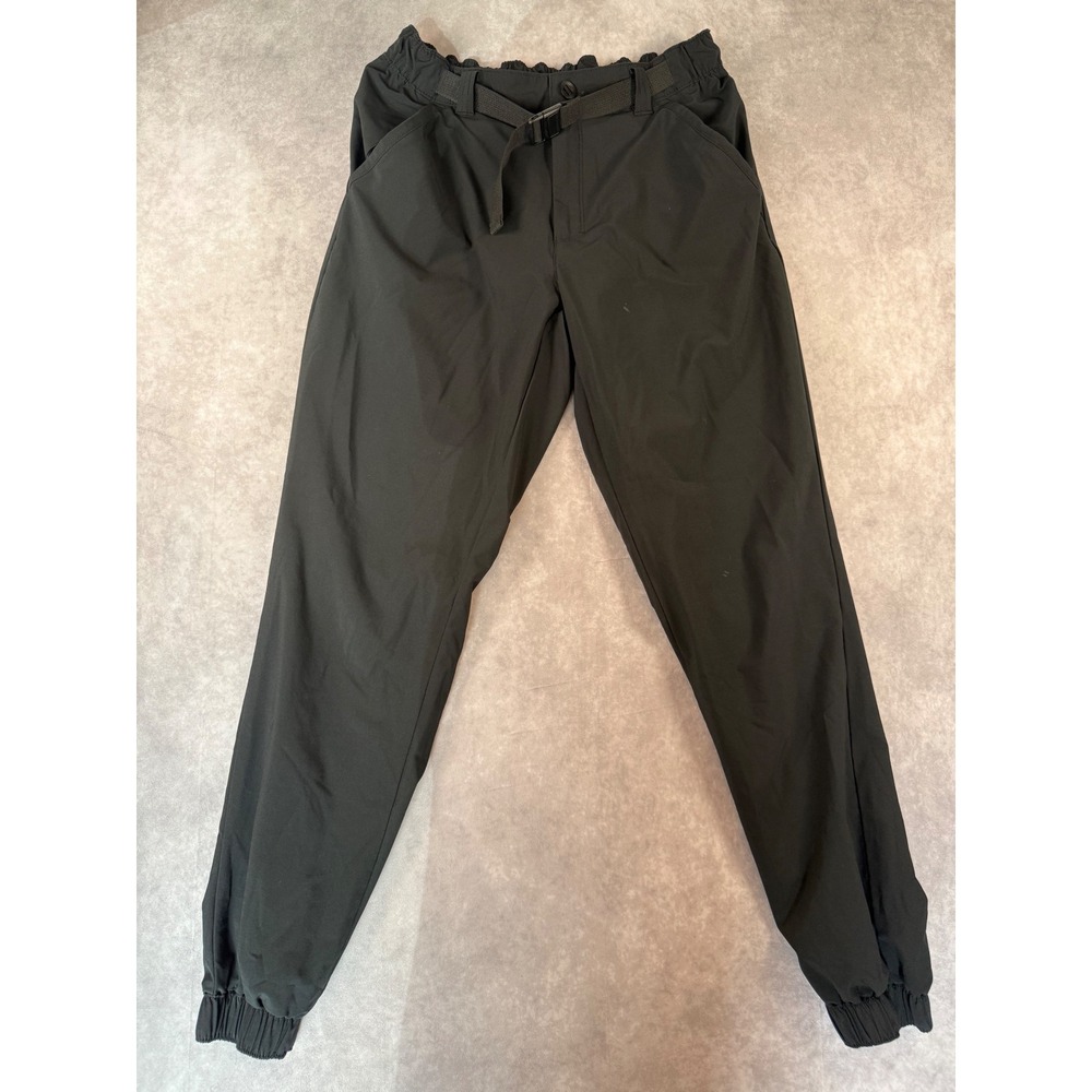 Columbia Timberlake Camp Woven Jogger Pants Men's M Black Omni-Shade Belted